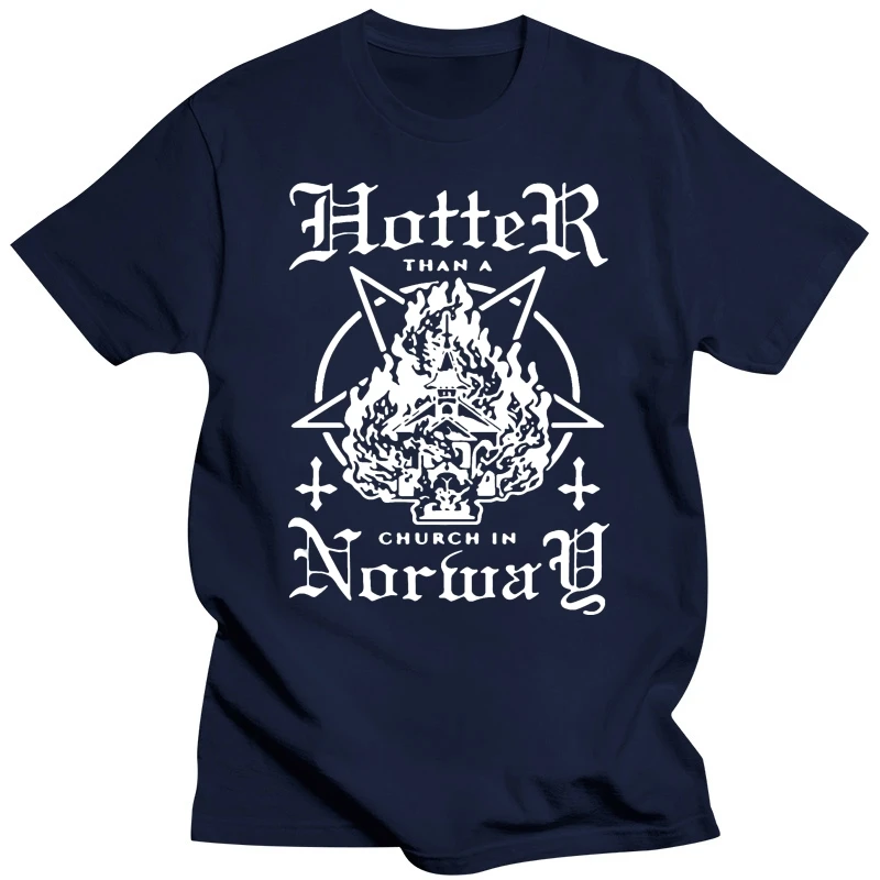 Hotter Than A Church In Norway Reversed Burning Pentagram Shirts