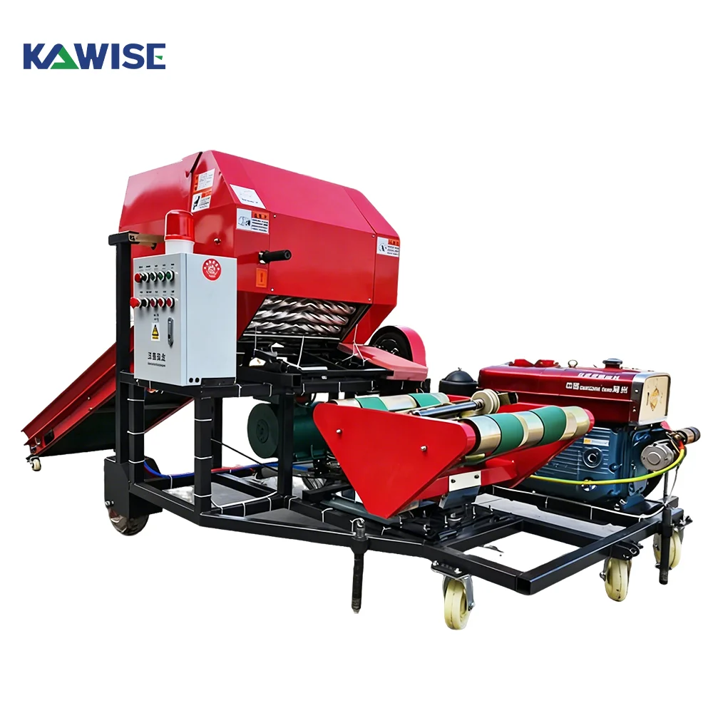 AIROW High Capacity Diesel Sil - Silage Baler Machine ulasan dan harga