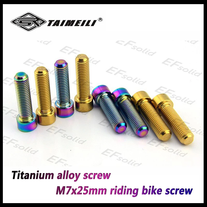 TAIMEILI Titanium Alloy Screw M7 × 25 Riding Crane Screw