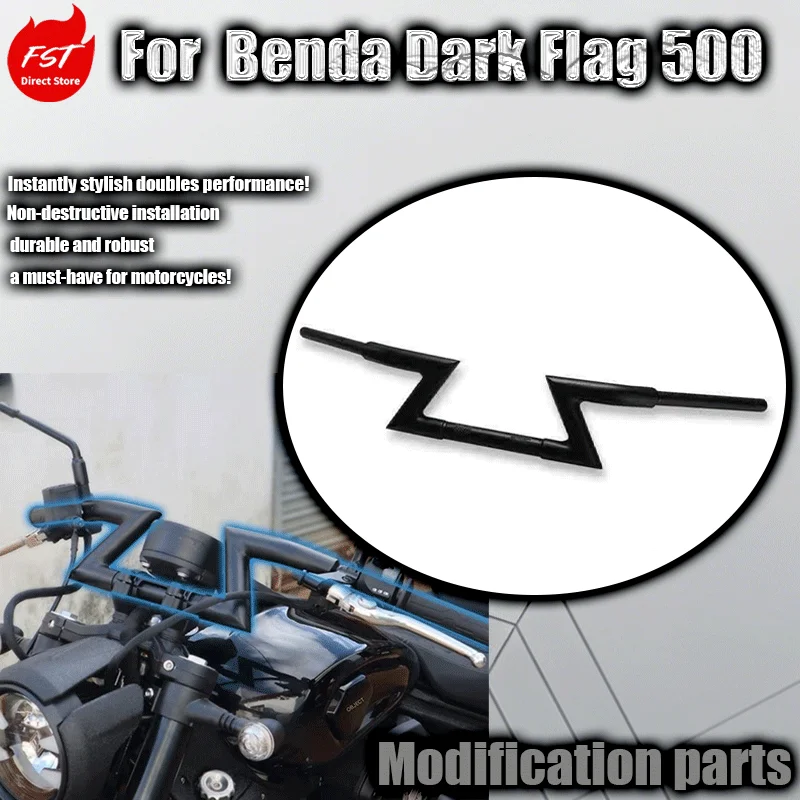 

Suitable for Benda Black Flag 500 Modified Handlebar Riser & Heightened Handlebar