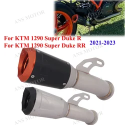 Slip On For KTM 1290 Super Duke R /RR 2021-2023 Motorcycle Exhaust Escape Muffler Middle Link Pipe Duke Exhaust Stainless