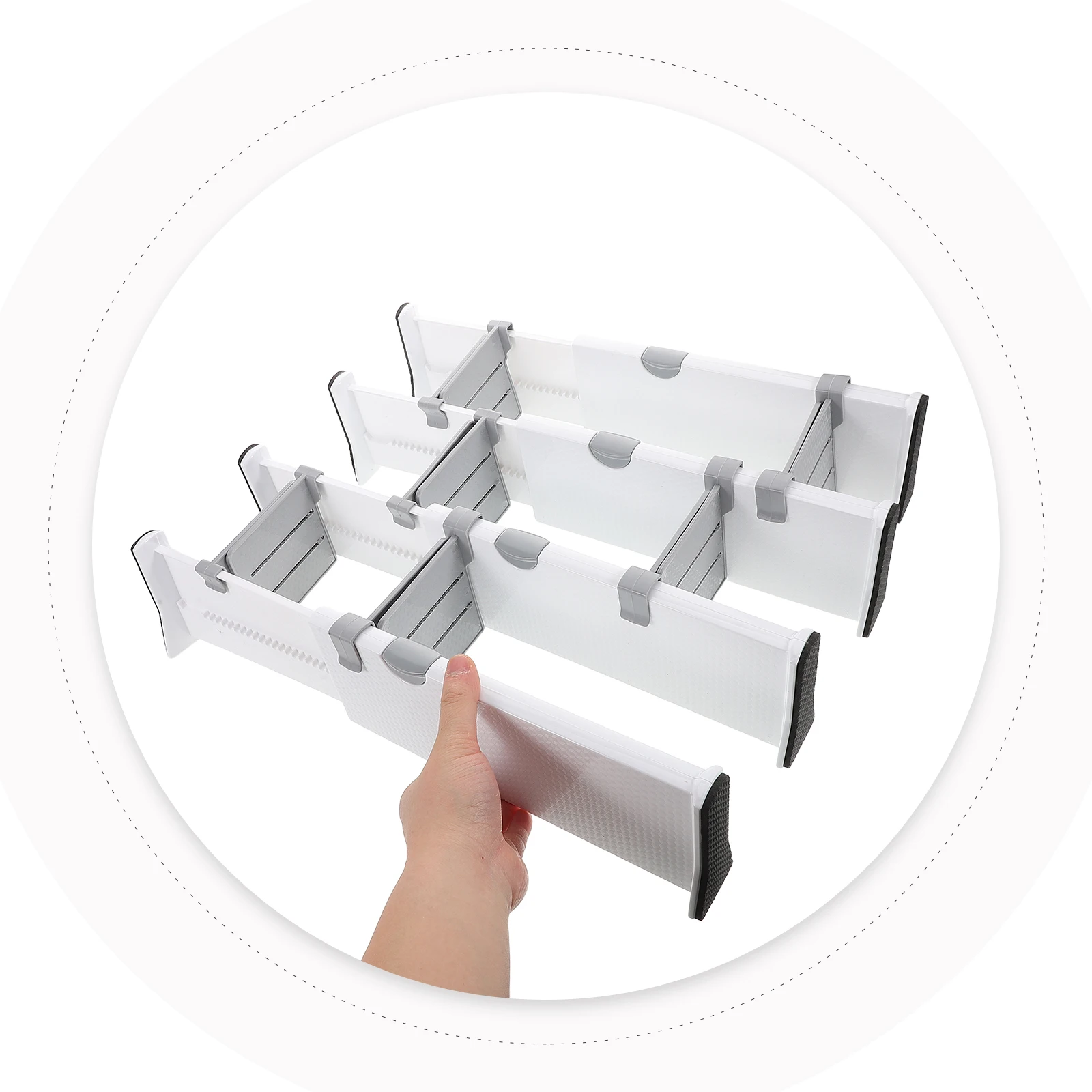 Drawer Partition Set Plastic Closet ganizers Shelf Separator Kitchen Wardrobe Sock Lingerie Dividers Adjustable Storage