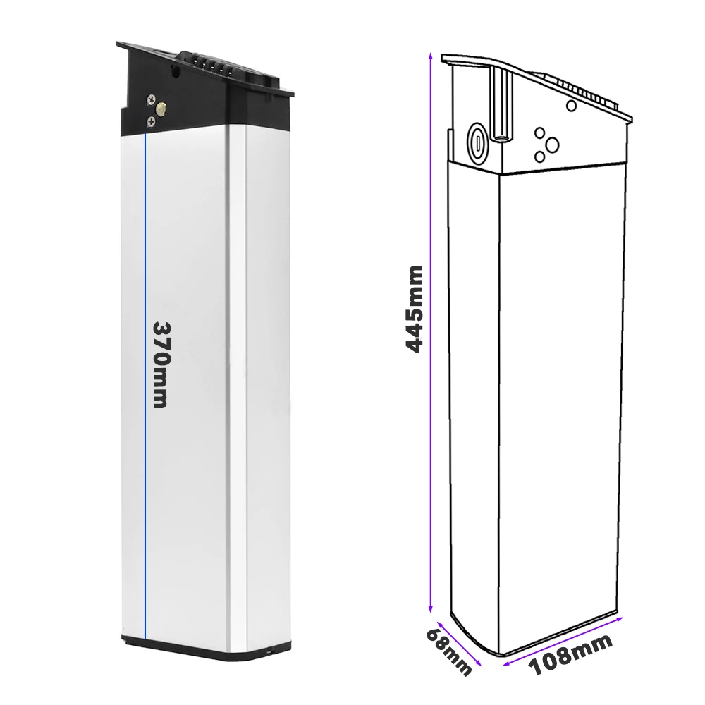 Powerful 48V 17.5Ah 20Ah 23Ah 25Ah Upgraded Lithium-ion Battery Pack for Ridstar H20Pro Folding Electric Bike