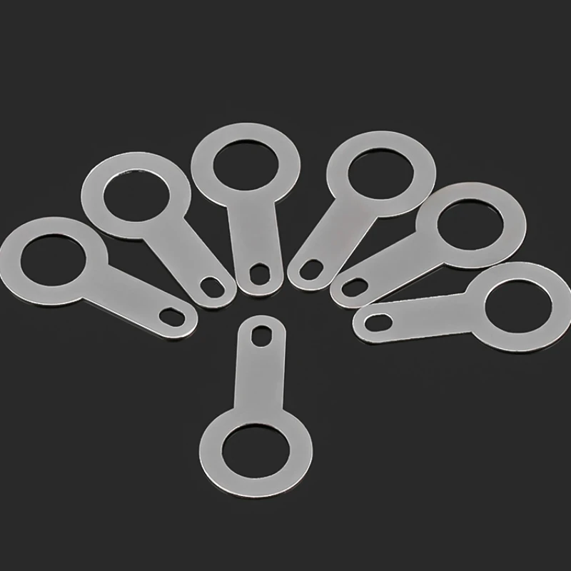 10-100PCS 2.2-8.2 Silver-plated Copper Single Head Soldering Terminal  Circular Weld Washer Welding Sheet Soldering Lug