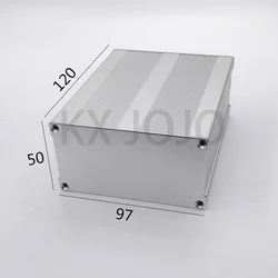 Custodia in alluminio 97 * 50 * 120mm Custodia divisa Argento Scatola impermeabile Profilo Shell Componenti elettronici Shell