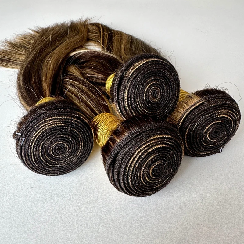 1/2/3PCS P427 스트레이트 바디 웨이브 인간의 머리카락 번들 100 그람/PC 더블 위사 헤어 익스텐션 브라질 버진 헤어 풀 엔드