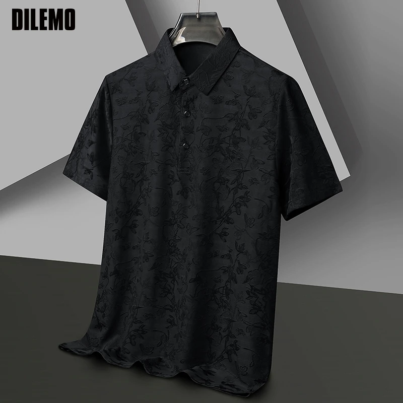 

Top Quality New Polo Shirt Men Summer Brand Designer Anti-wrinkle Business Sleeve Casual Tops Fashions Mens Clothing 2025