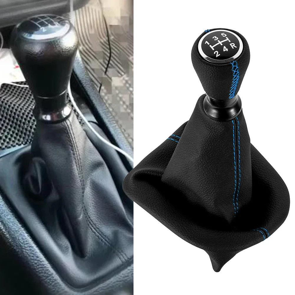 

5 Speed Leather Shift Handball Dust Cover For 207 307 406 For C3 For C4 C5 Gear Shift Knob Gear Replacement Car Accessories