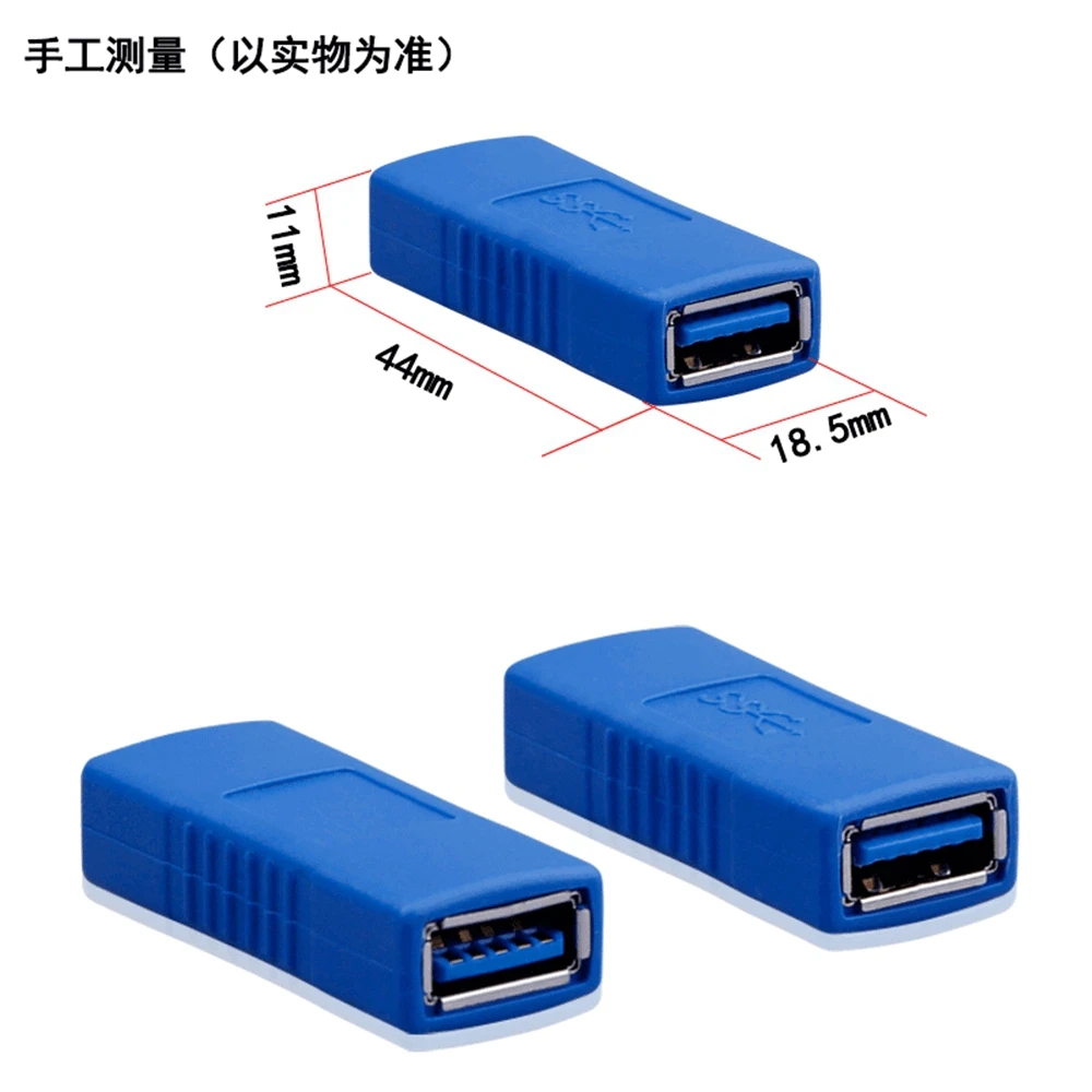 Adattatore 1 spina di espansione convertitore da femmina A femmina di tipo A USB 3.0 di alta qualità spina da USB 3.0 AF A AF