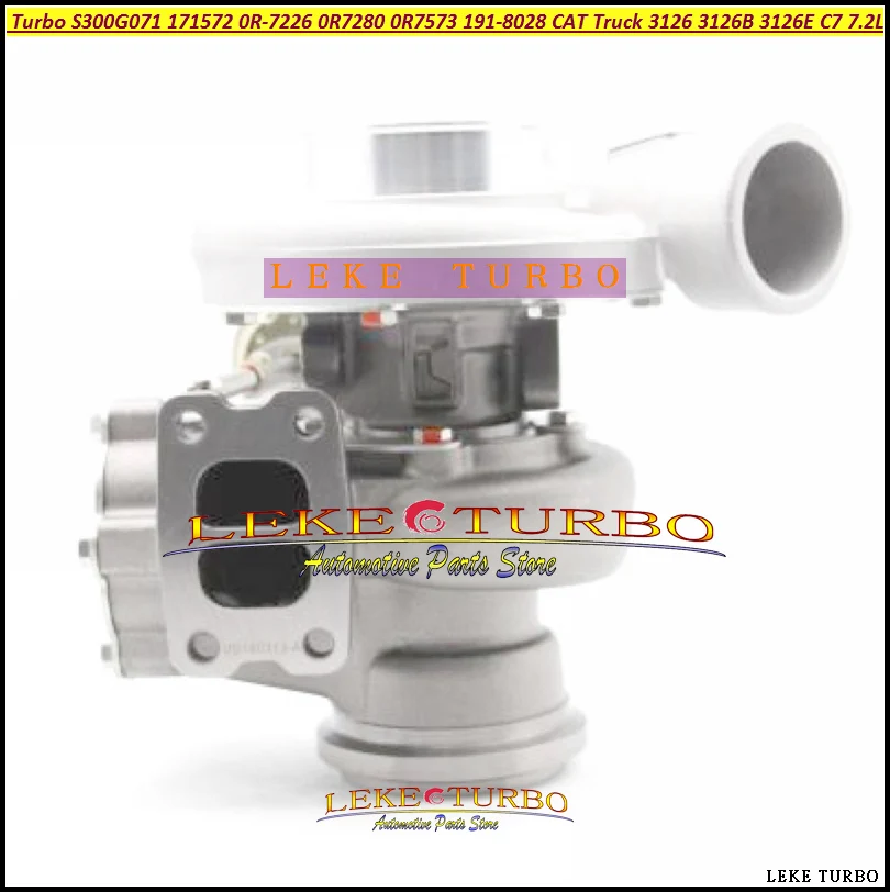 Turbo S300G071 171572 1696121460039 146-0040 0R-7226 0R7280 191-8028 0R7573 For Caterpillar Truck with 3126 3126B 3126E C7 7.2L