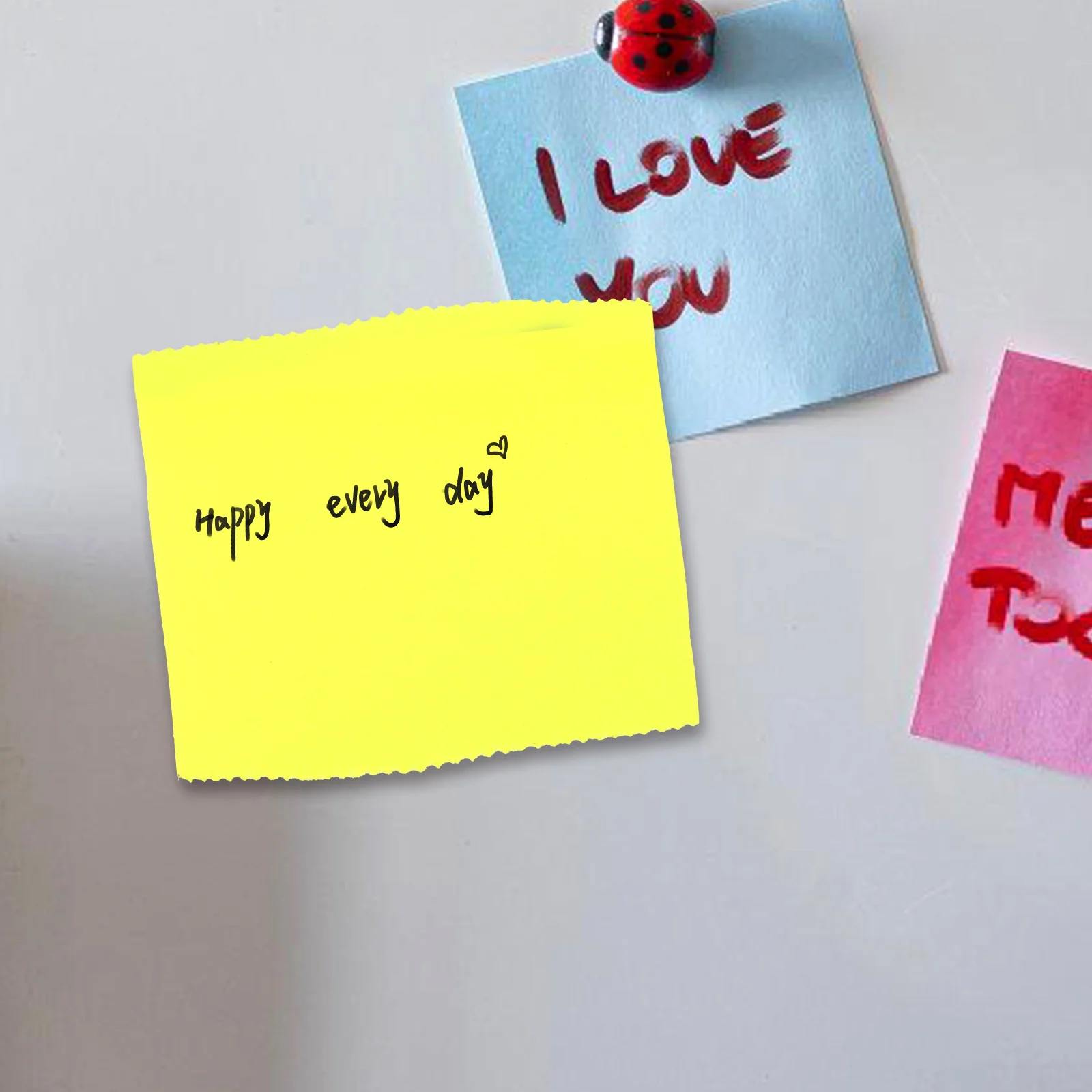 

Memo Sticker Compact Reusable Self Adhesive Pink Multi Function Note Pads Portable Office Supplies Home Use