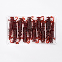 Fishing bait 10pcs/pack Soft Plastic Grub Soft Plastic Worm Easy to Use Bass Fishing Stick Bait Lures