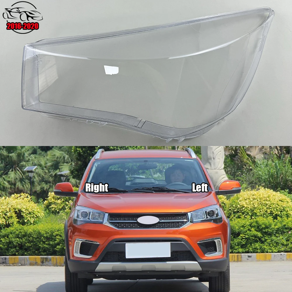 For Chery Tiggo 3x 2016-2020 Penutup Lampu Depan Butik Transparan Lampshdade Lampu Kepala Cangkang Plexiglass Ganti Lensa Asli