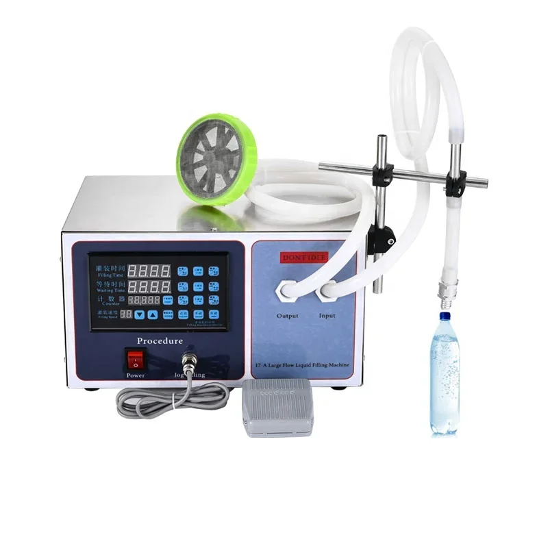 GFK-17A Big Flow Volume diaphragm pump desktop continuous filling machine for Liquid