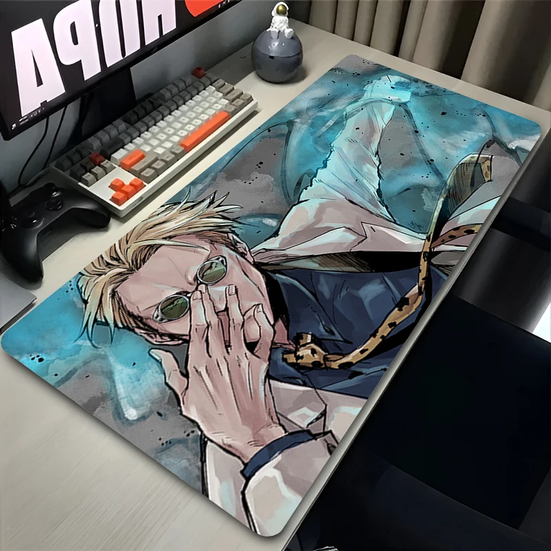 

Gaming Mouse Pad Gamer J-jujutsu K-Kaisen Extended anime desk mat Anti Fray Thickened For Computer Mouse Pad Large keyboard pad