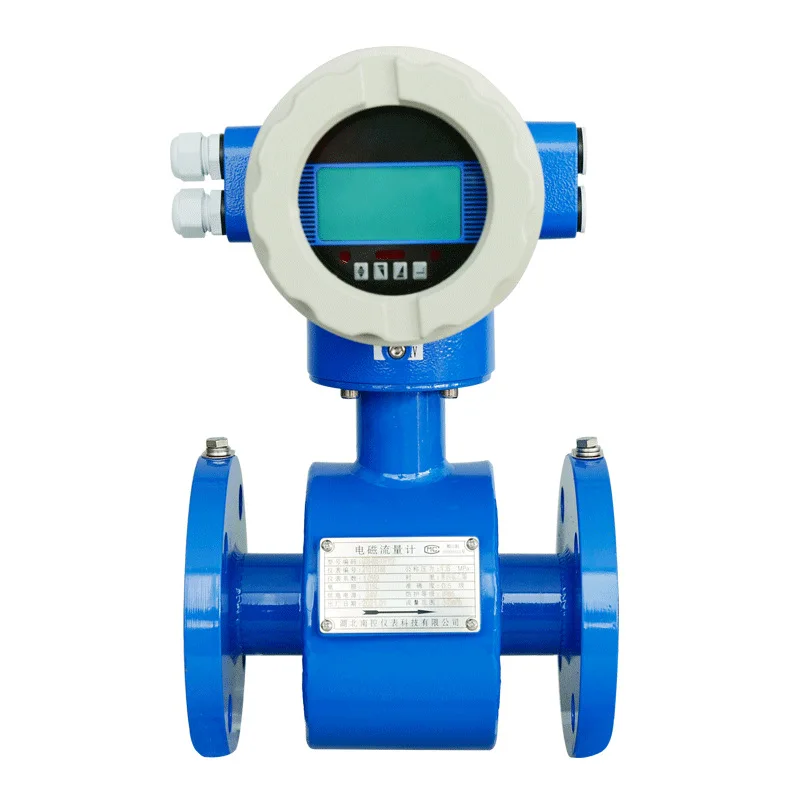 Intelligent electromagnetic flowmeter sewage digital display high precision liquid integrated pipeline sensor dn50 PTFE lining