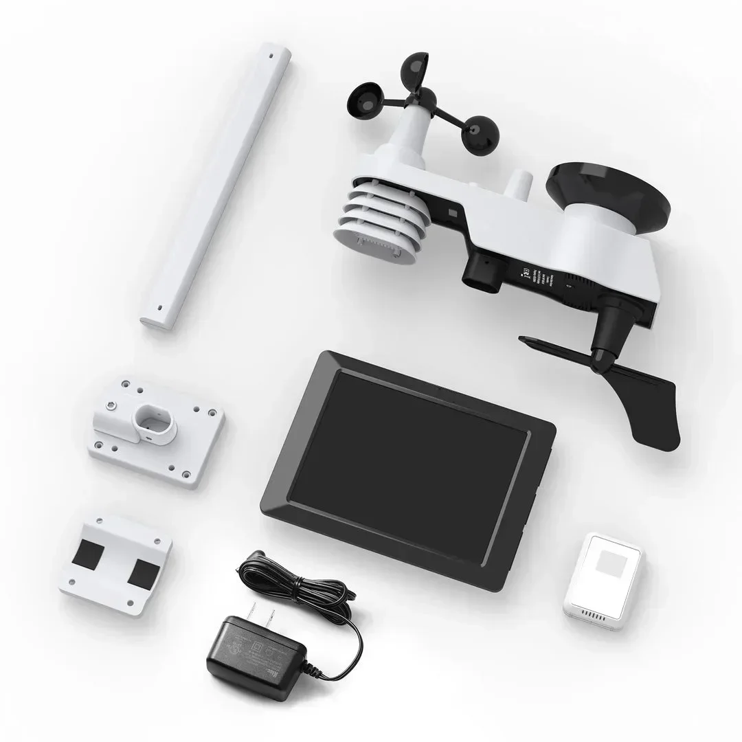 user-friendly 0310 WiFi Weather Station: Internet Wireless with Outdoor Sensor, Rain Gauge & Weather Forecast Meter