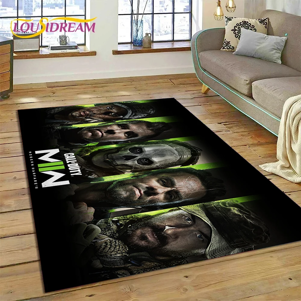 Call of Duty War Game Gamer COD Rug Carpet for Living Room Bedroom Home Decor,Floor Mat Non-slip Decoration for Sofa Doormat Kid