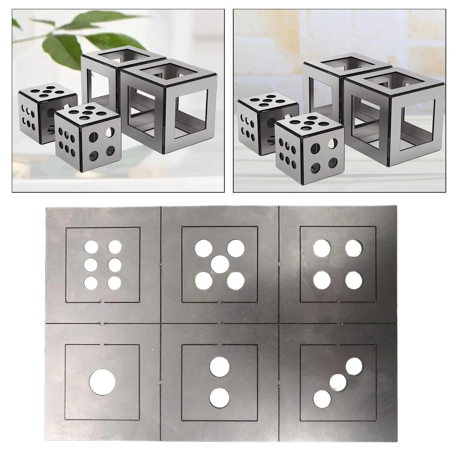 Kit cubo per pratica di saldatura per principianti Acciaio inossidabile 2,6x2,6x2,6 pollici