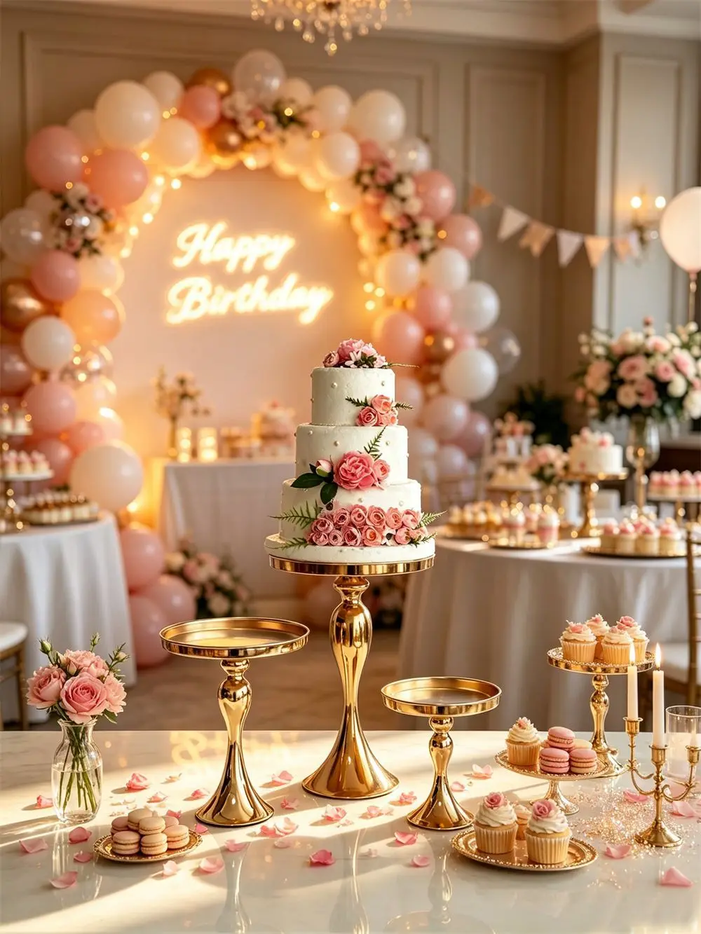 HYS Metal Wedding Cupcake Shelf European Mermaid Tray Fruit Plate Dessert Table Display Stand Dessert Table