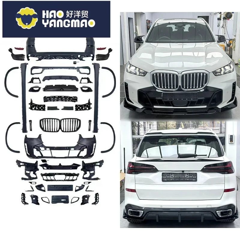 2023 Car Modification Upgrade M-TECH Body Kit Front Rear Bumper Lip Side Skirt Wheel Arch Grille Suitable for X5 G0