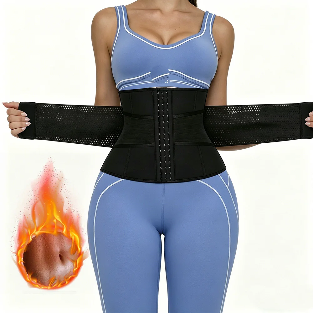 

Корсет-пояс для коррекции фигуры для женщин, для похудения, утягивающий, больших размеров, для сжигания жира, с поддержкой талии, утягивающий пояс