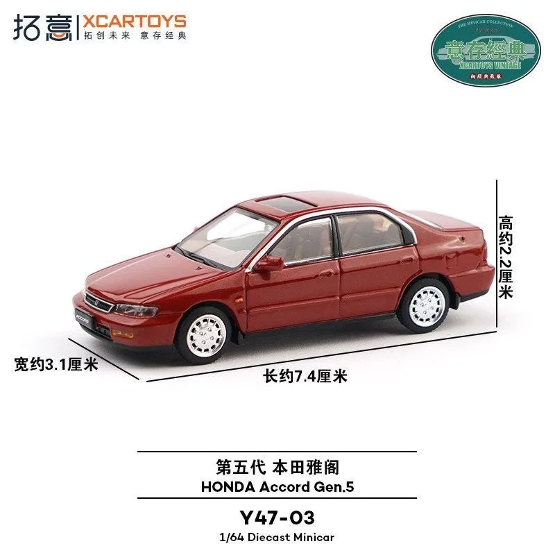Xcartoys 1/64 Honda Accord Gen.5 Diecast Car Model Alloy Simulation Collection Toy Gift For Boys#peetyeee view 6