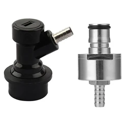 1Set Stainless Steel Carbonation Cap Beer Carbonation Cap +5/16Inch Barb Ball Lock Type