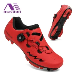Cycling Shoes Men Women MTB Shoes Off-road Bike Sneakers Triathlon Self-locking Non-slip Bicycle Shoes Flat Buckle Racing Shoes