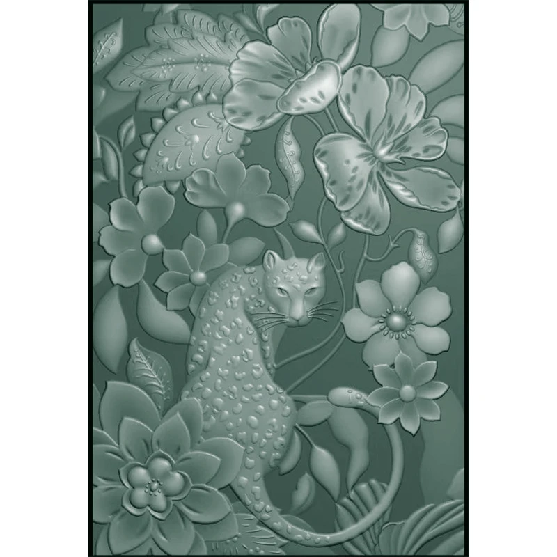 Picture 7: 3D Embossed Relief Folder - Magic Jungle, Leopard