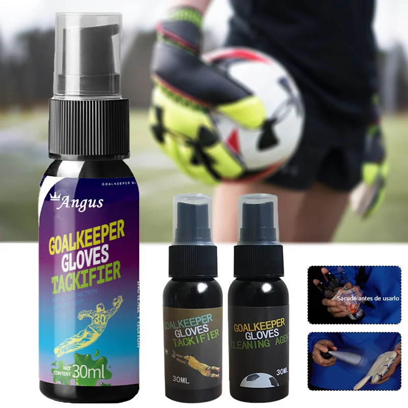 30ml Goalkeeper Glove Baseball Replacement Glove Glue Football Grip Spray for Goalkeeping Soccer Gloves Non-slip Enhanced Sticky