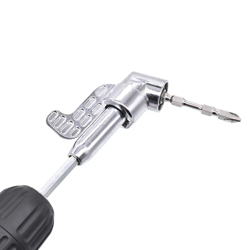 Upgraded 105 Degree Right Angle Drill Adapter Kit With Multifunction Bend Screwdriver For Tight Spaces (2.5In And 5.5In)