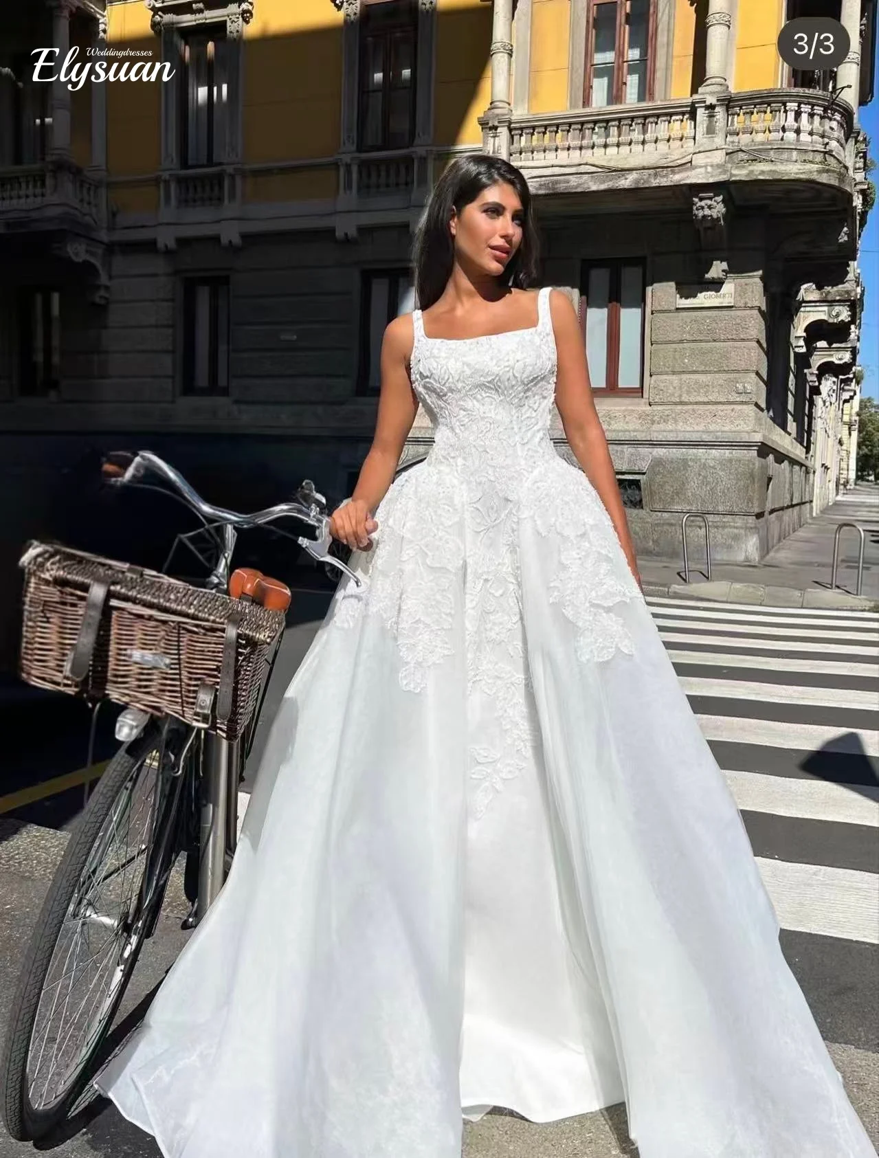 

Элегантные свадебные платья с аппликацией по индивидуальному заказу, женские платья невесты без рукавов с квадратным воротником, формальные атласные платья Vestidos De Novia