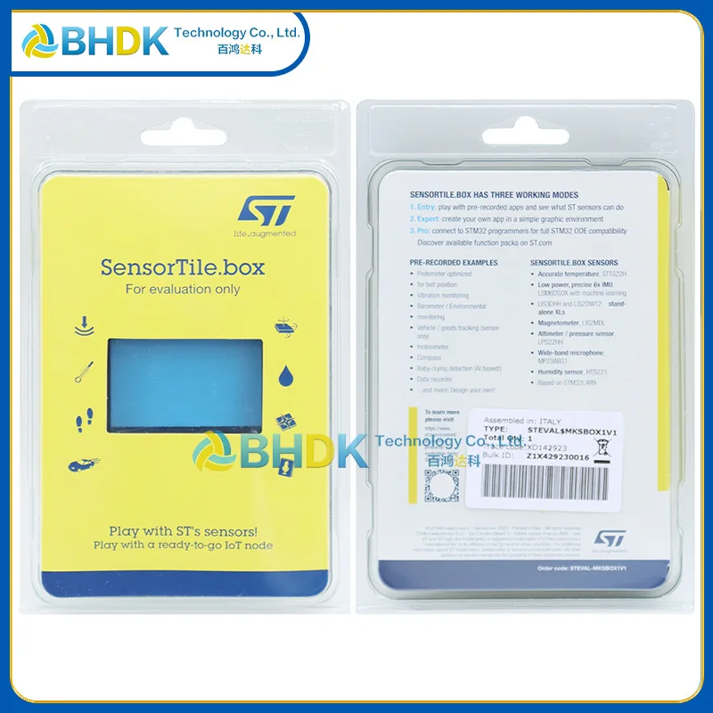 For STEVAL-MKSBOX1V1 Low Power Bluetooth Sensor Node Support AI Sensing And Mobile APP Data Collection