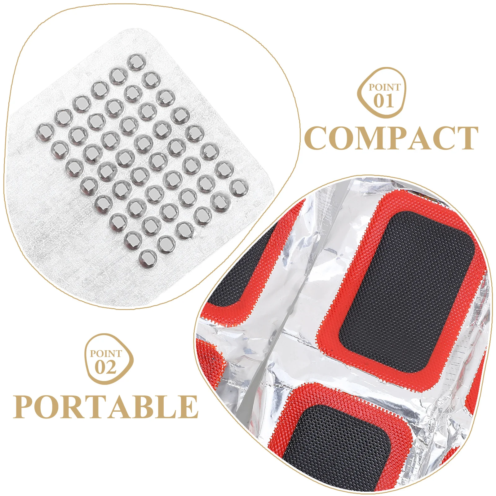 1Set Bicycle Tube Repair Patch Kit Fast Glue-Free Patch for Mountain Road Bike Tire Repair Supplies Bike Tire Tool