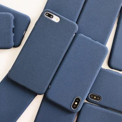 Navy blue Matte Phone Case For xiaomi redmi note 9 9t 8 8t 7 6 5 4 Pro 9A 9C 9 Prime 8a 7a 6 6A 5 Plus S2 Silicone TPU Cover