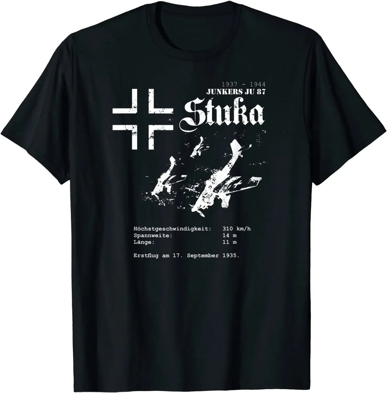 Short Sleeve Casual Mens T-shirt Size S-5XL WW2 German Junkers Ju 87 Stuka Dive Bomber T-Shirt 100% Cotton O-Neck Summer style