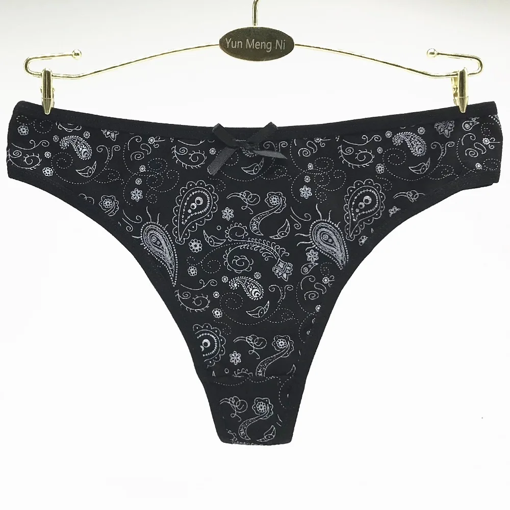 New Style 5pcs/Lot Girl shorts Cotton Ladies Thong Print wholesale Briefs Women panty T Underwear 87339