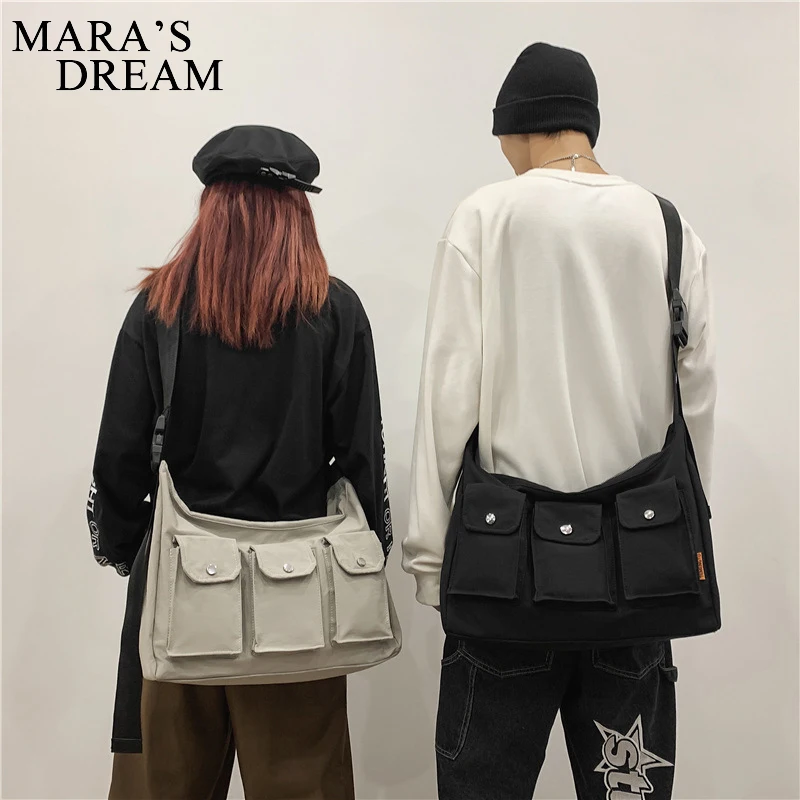 Mara\'s Dream Messenger Bag Unisex Postman Female Wear-resistant Nylon Bag Crossbody Bag Japanese Shoulder Bags Multiple Pockets