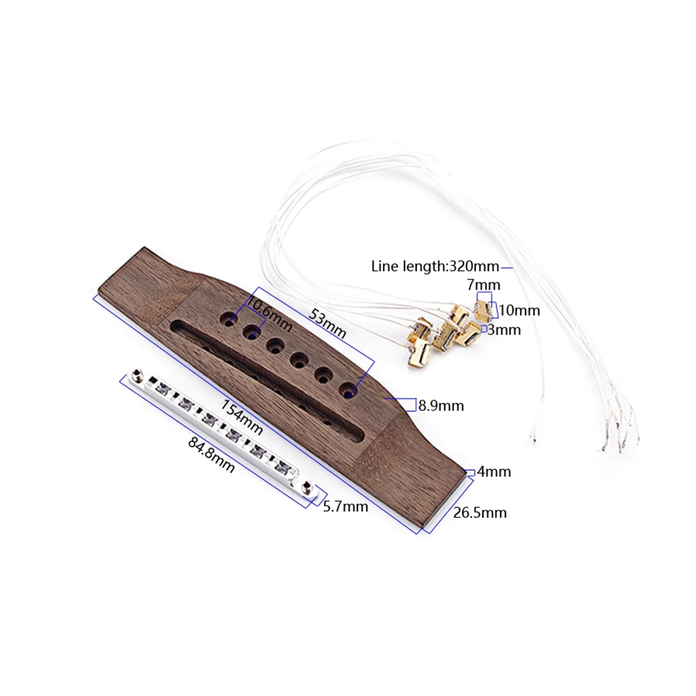 Acoustic Guitar Piezo Bridge Pickup with the Graininess of An Electric Guitar for Acoustic Guitar Instrument Accessories