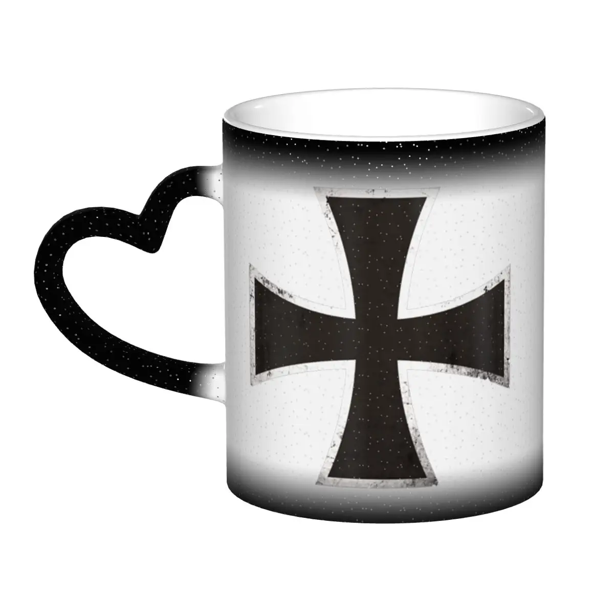 German Iron Cross Mug Funny Ceramic Coffee Cups Tea Mugs Milk Cup Drinkware Gift for Friends