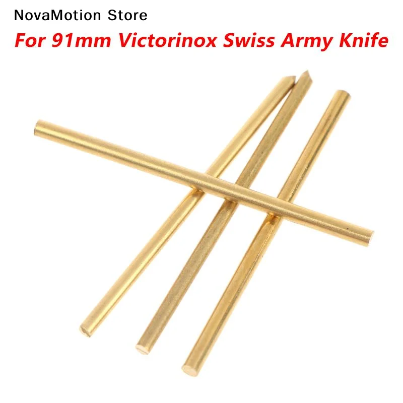 [NM]4Pcs 2.2mm And 2.5mm H62 Copper Rod Rivet For 91mm Victorinox Knife SAK Replacement Accessories[NM]