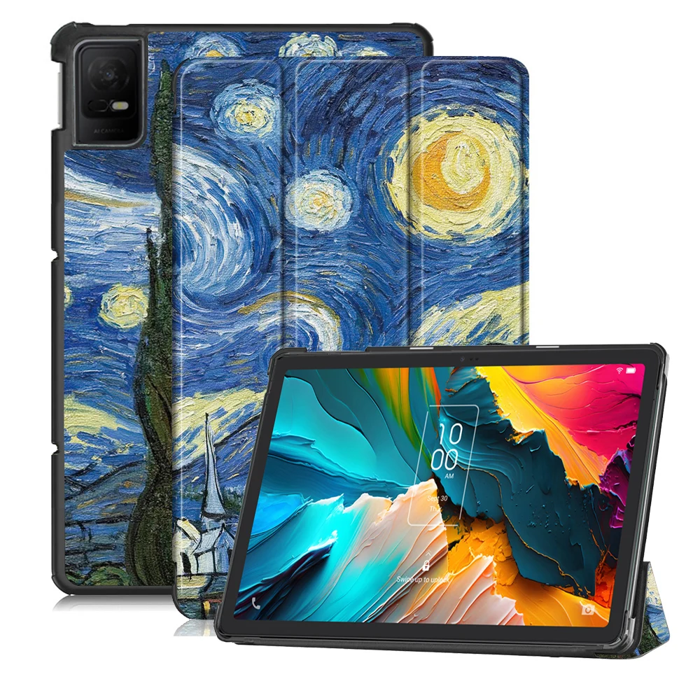 Funda Case For TCL Nxtpaper Tab 11 9466X 9166G, 11 inch Tablet Smart Case Tri-Folded Stand Adsorption Cover with Hard Back Shell