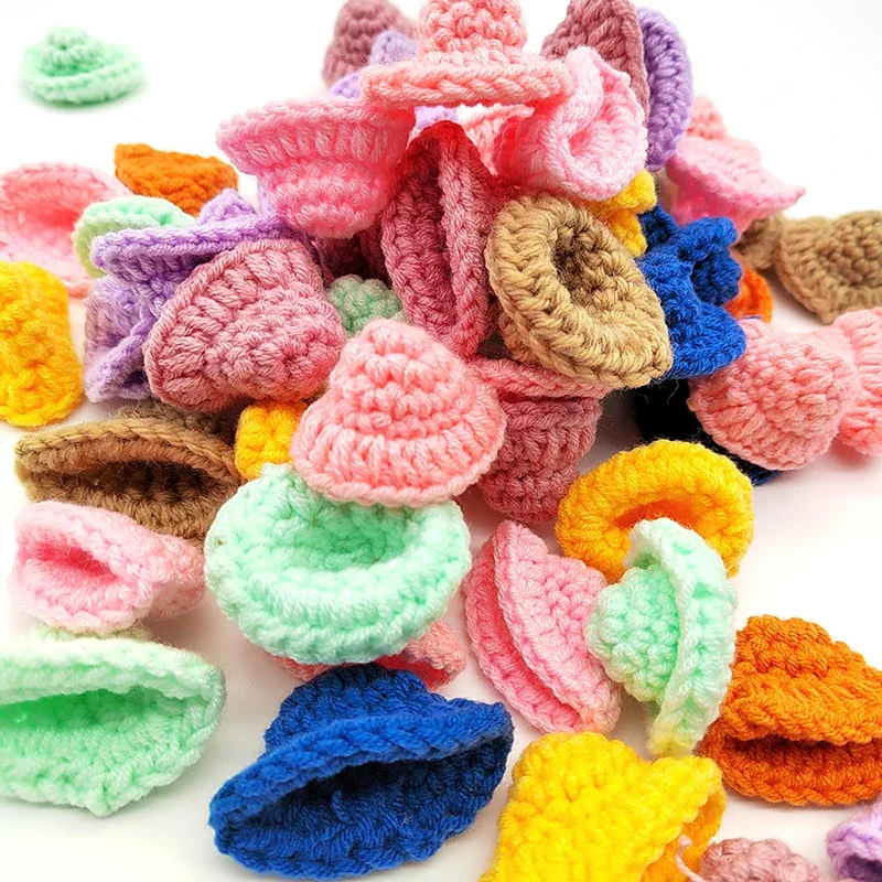 5/10pcs Mini Knitting Hats Christmas Knitting Doll Hats Mini Wool Hat for Christmas Ornaments DIY Doll Sewing Crafts Materials