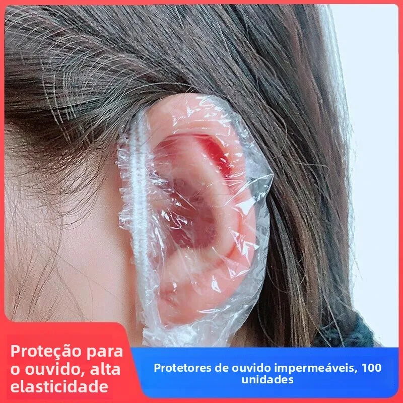 使い捨て防水耳カバー、ヘアカラー、入浴、美容、洗髪用、耳穴の水漏れ防止