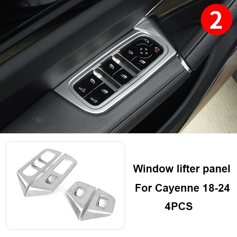 

For Porsche Cayenne Coupe 9YB 2018 2019 2020 2021 2022 2023 2024 Car Dashboard Steering wheel Panel Interior Trim Accessories