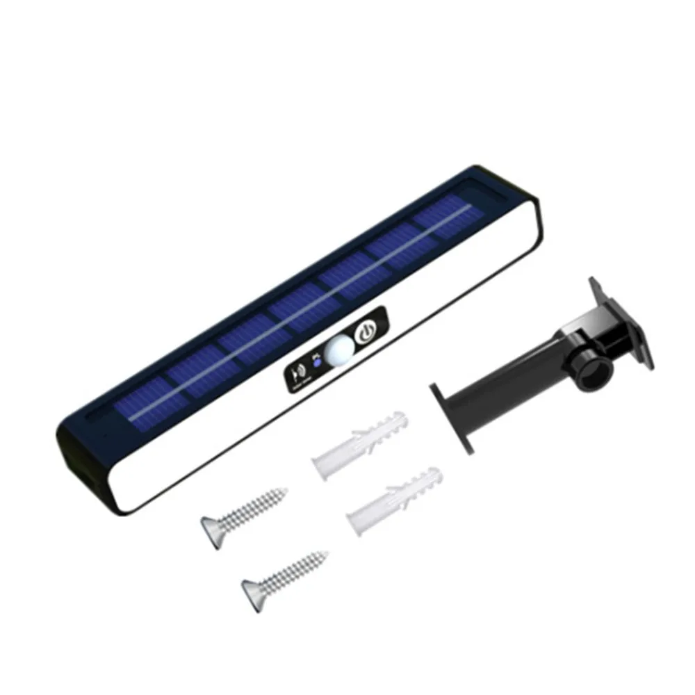 

3 Light Modes Solar Clip Light Human Body Sensing Super Bright Outdoor Courtyard Lamp Waterproof White Light/Warm Light
