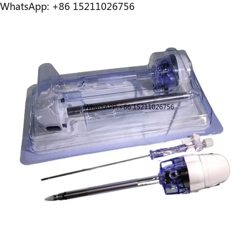 Set de Trócar y Cánula Desechables sin Cuchilla, Trócar de Laparoscopia, Trócar Quirúrgico