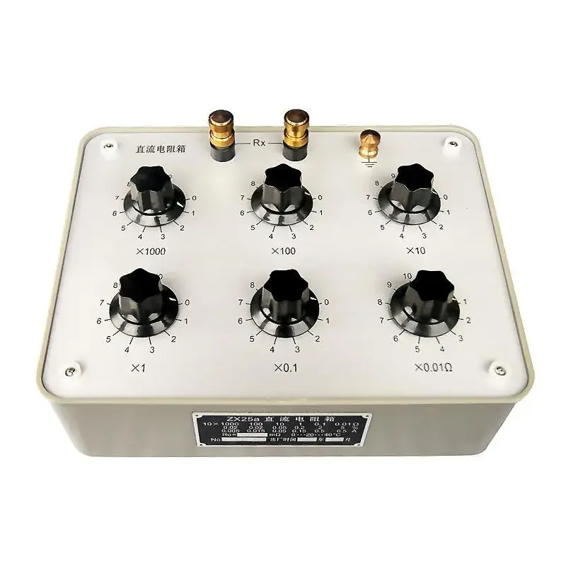 DC Standard Resistance Box ZX25A Dc Resistor Switching Resistance Box Electrical Resistance Tester For Teaching