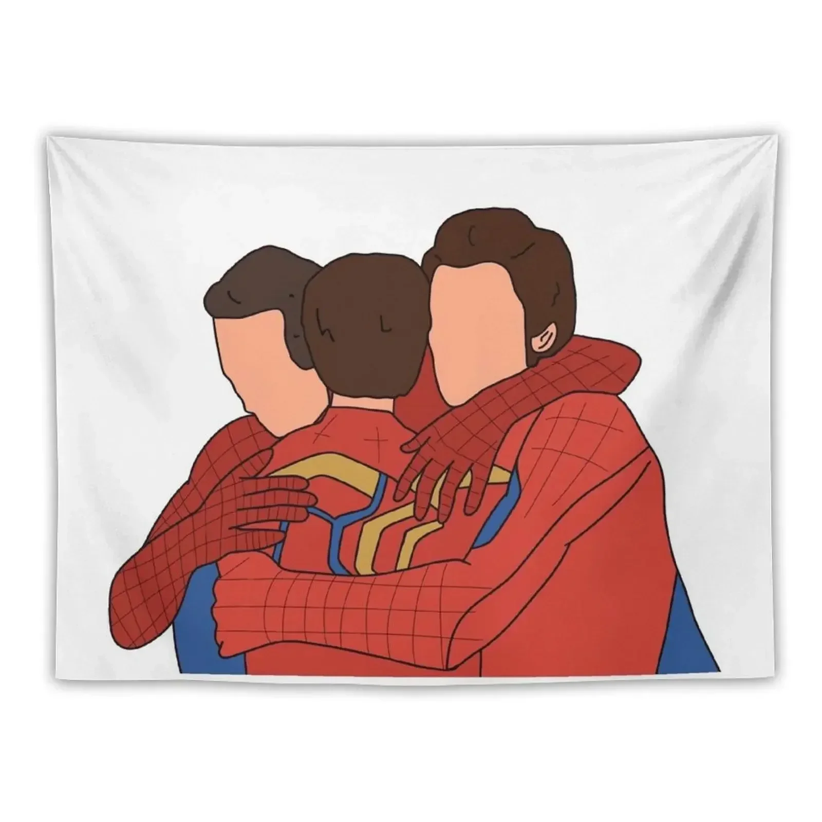 3 Spideys Hug NWH Tapestry Room Decorating Aesthetic Hanging Wall Wall Coverings Tapestry